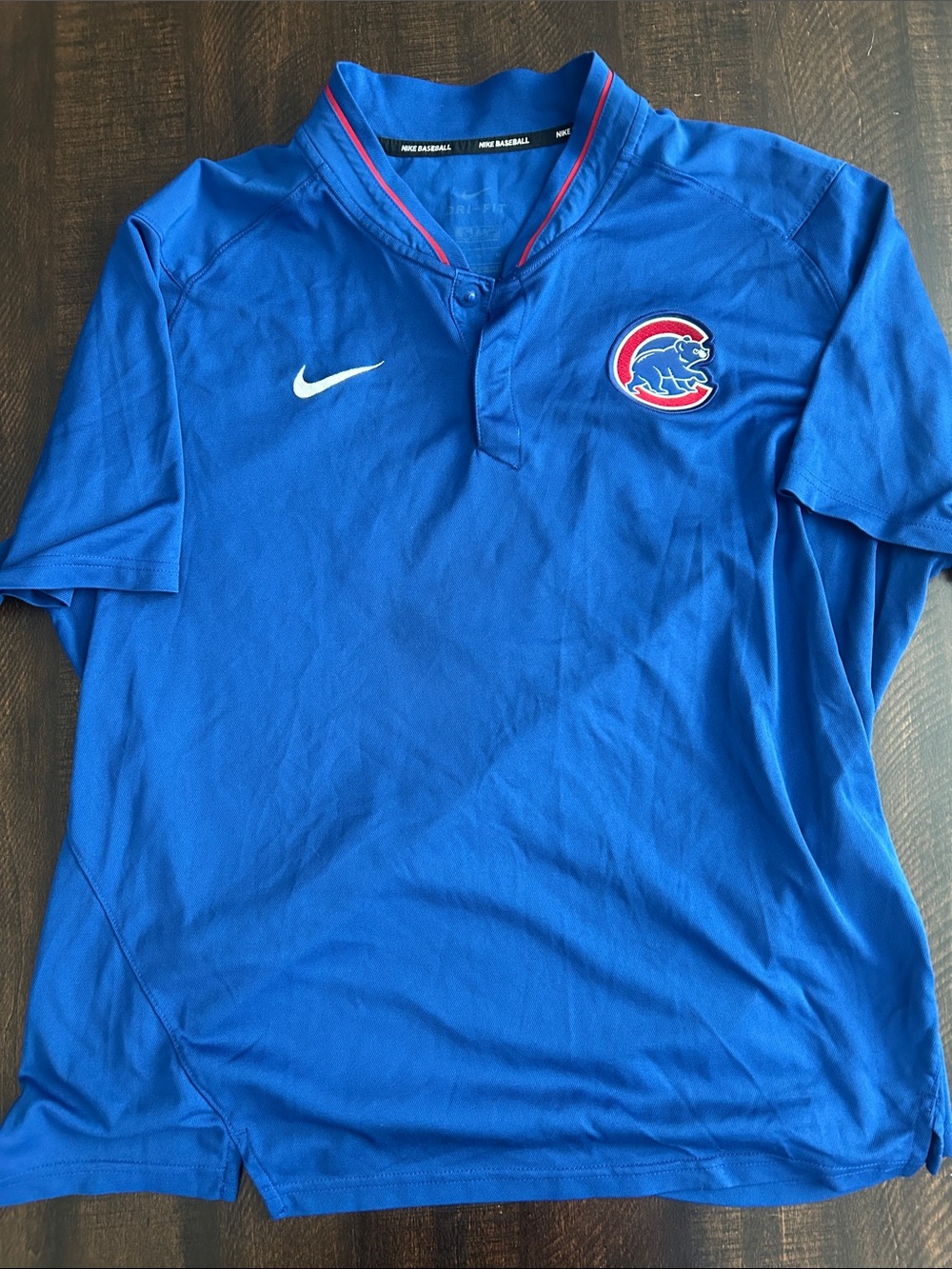Nike Royal Blue Short Sleeve Polo with Red & White Accents